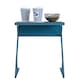 image 2 of Regal Accent Table Laptop Desk in Metal Blue