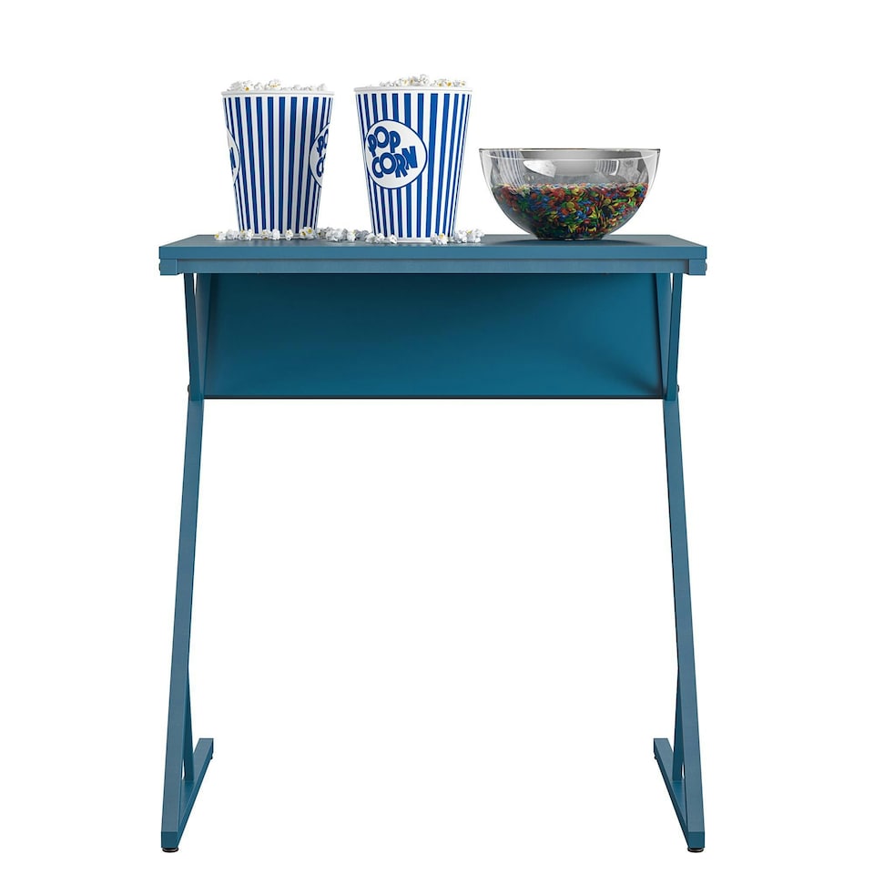 image 1 of Regal Accent Table Laptop Desk in Metal Blue