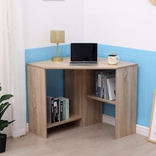 Computer Desk PC Laptop Table Corner Home Office Study Gaming | Brown