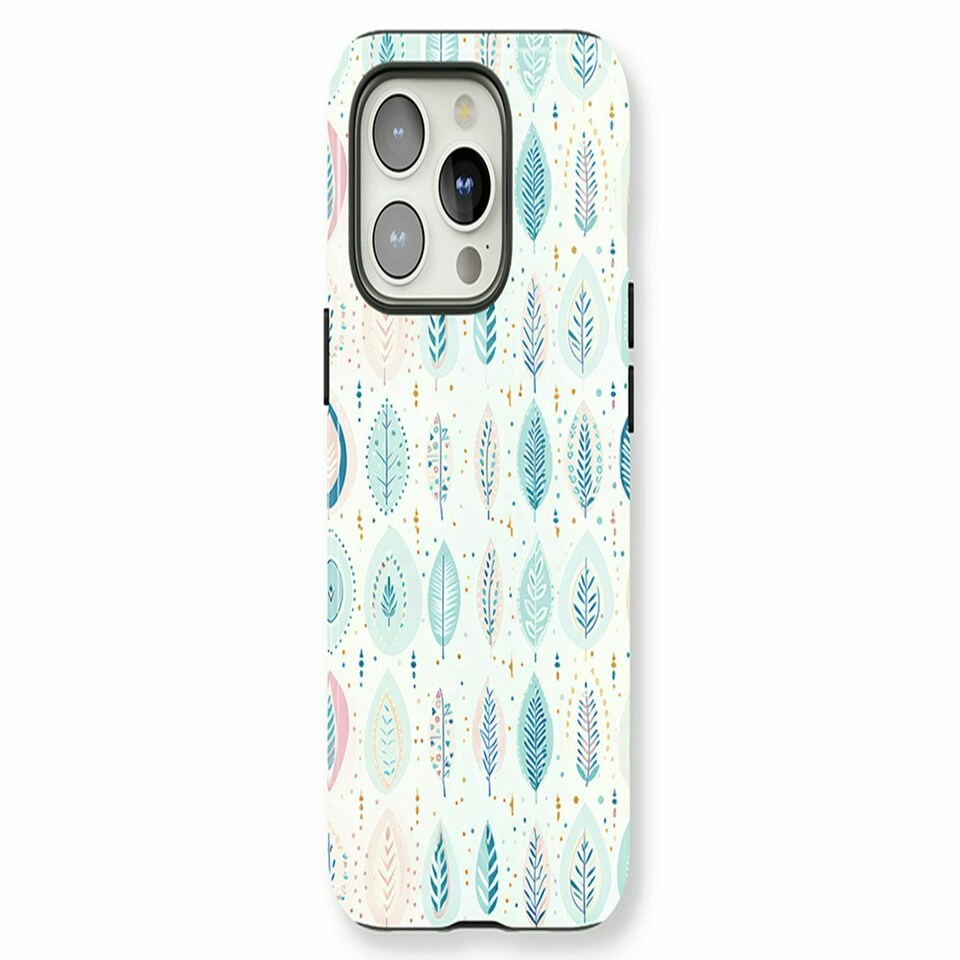 image 1 of Bohemian Leaf Blue | iPhone 12 Mini
Tough