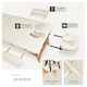 image 3 of Massage Table - 2-zones with wooden frame, bolsters, carry bag, head and armrests | Cream | beige | 1