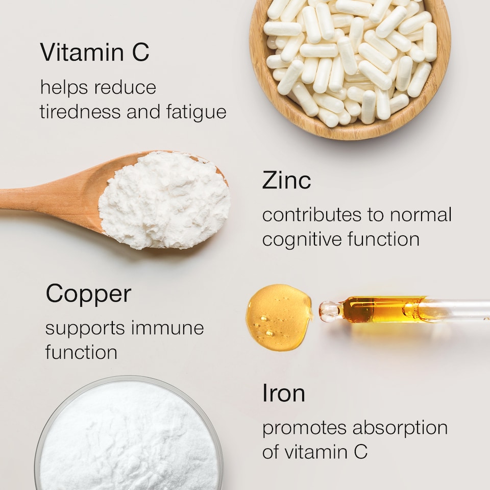 image 1 of SuperSelf Vitamin C 1000mg with Zinc, Iron, Copper 120 Capsules
