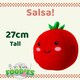 image 2 of Tomato Soft Toy Food Themed Cute Plush Cuddly Soft Fluffy 27cm Multi-Coloured