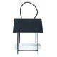 image 3 of Homescapes Hanging Black Metal Bird Table with Chain