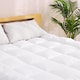 image 6 of Alivio Mattress Topper Double Bed 4 inch, Soft & Fluffy Microfiber Quilted cover, Extra Thick