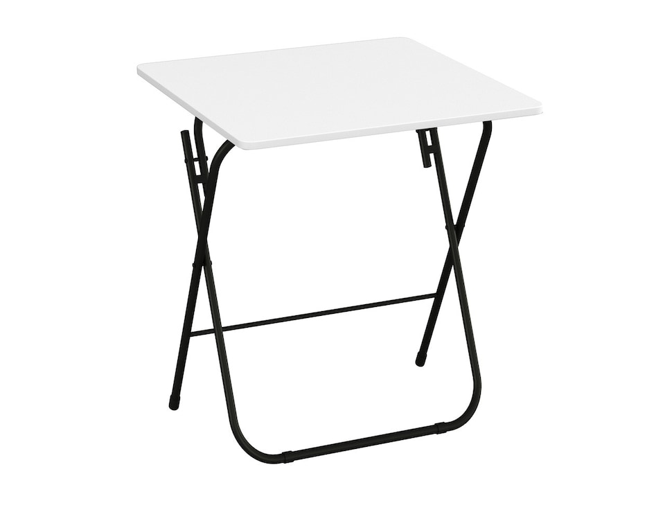 image 1 of Foldable Table with Metal Legs - Large | White | 1