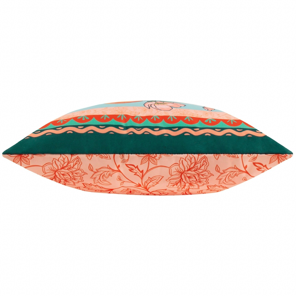 image 1 of furn. Anemone Peaches Multicolour Outdoor Cushion Cover 45 x 45cm | Multi | 45 cm x 45 cm