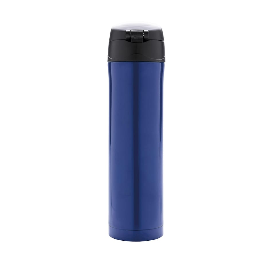 image 1 of XD Collection Lockable Recycled Stainless Steel Vacuum Insulated Flask - Blue - One Size