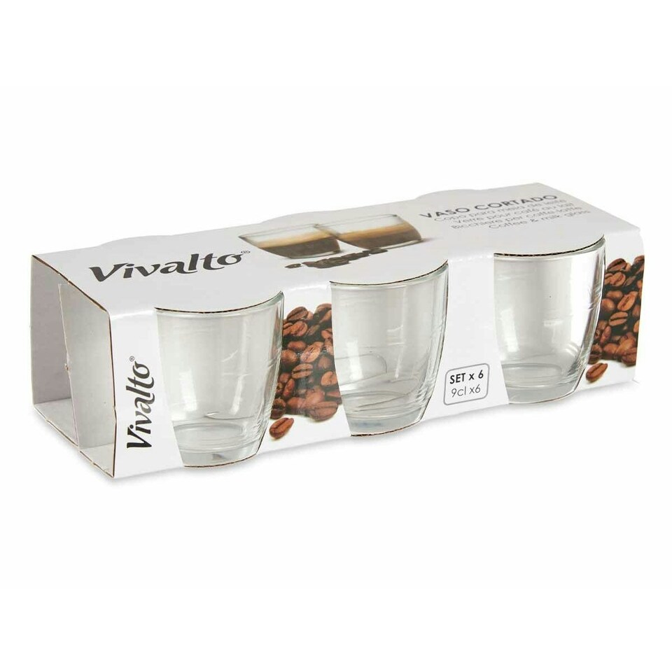 image 1 of Set of glasses Vivalto 503A-1/WH6 Transparent Glass 90 ml (12 Units) N/A