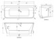 image 2 of Balterley Square BTW Freestanding Bath 1700x700x57