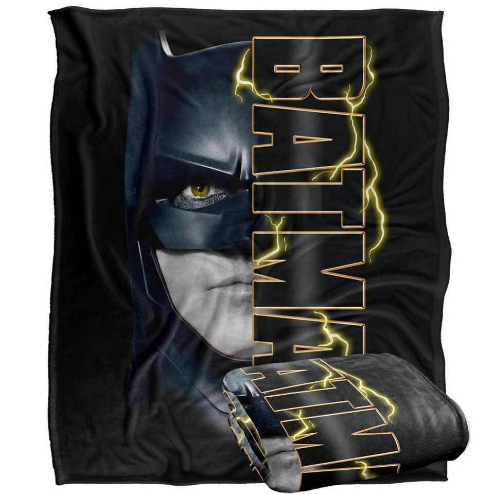 image 1 of The Flash Headshot Batman Blanket - Multicoloured - One Size