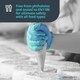 image 5 of Unigloves Aqua Blue (Opal) Pearl Box of 100 Nitrile Gloves Blue | Large