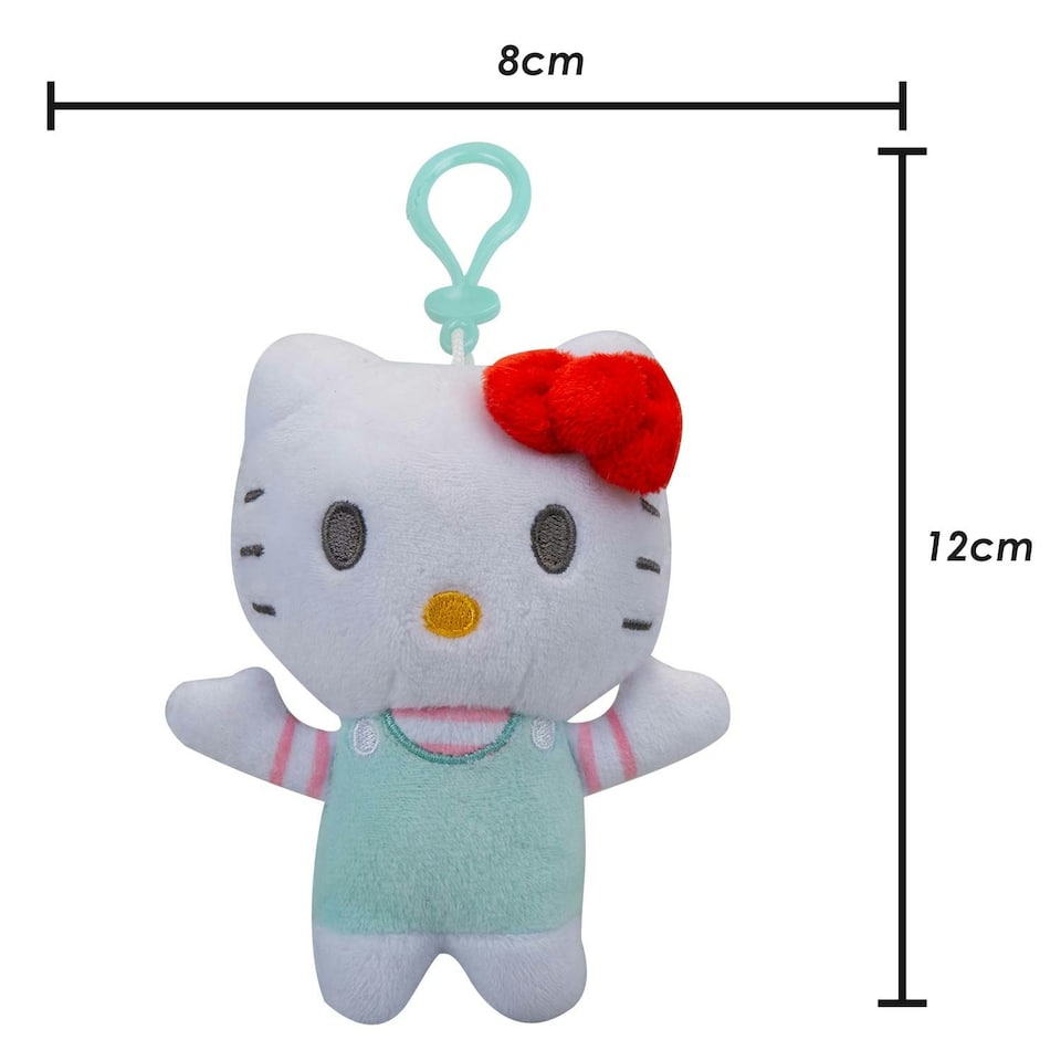 image 1 of Hello Kitty Soft Toy Plush Blue Cute Character Plush Huggable Cuddly 12cm Blue