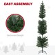 image 5 of HOMCOM 7 Foot Artificial  Pencil Christmas Tree with  Branches, Green