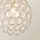image 5 of ValueLights Ella Chrome Sphere Globe Jewel Flush Ceiling Light | Chrome