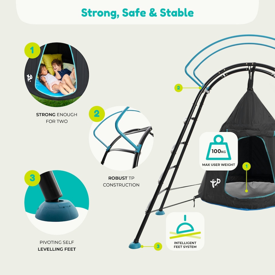 image 1 of TP UFO Den & Climbing Frame