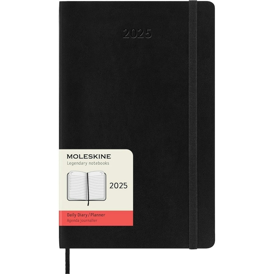 image 1 of Moleskine 2025 Soft Cover Planner - Solid Black - One Size (UTPF4447)