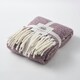 image 1 of Aisling Marl Faux Mohair Throw - Super Soft, Stylish Tasselled Blanket Purple | Thistle