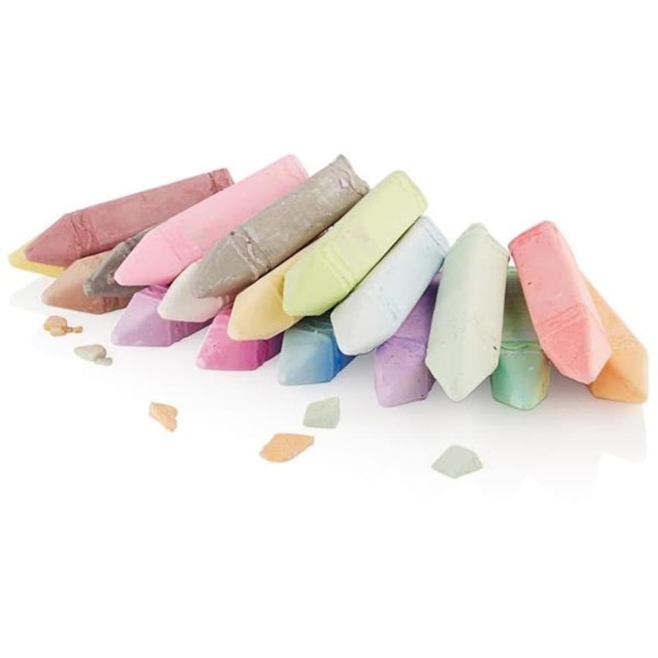 image 1 of Box of 18 Jumbo Coloured Chalk by World of Colour