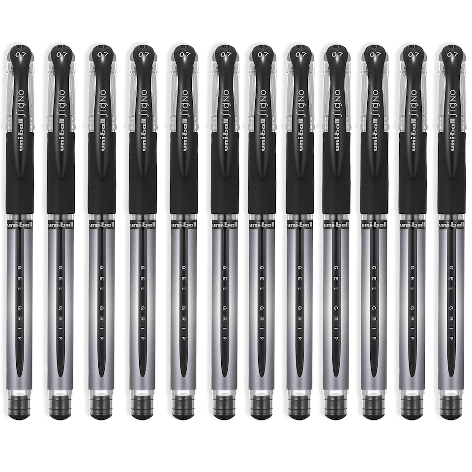 image 1 of Uni-Ball UM-151S Signo Gel Grip Rollerball Pen 0.7mm Pack of 12