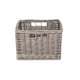 image 2 of Medium Square Antique Wash Unlined Storage Basket | Brown | Brown | L