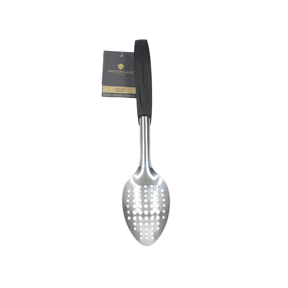 image 1 of MasterClass Slotted Spoon Black Stainless Steel