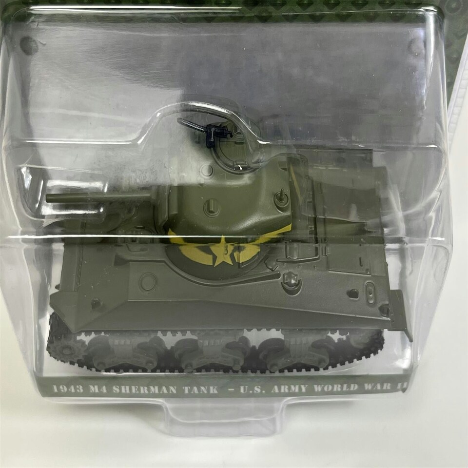 image 1 of 1943 M4 Sherman Tank US Army World War II 1:64 Scale Greenlight 61040C