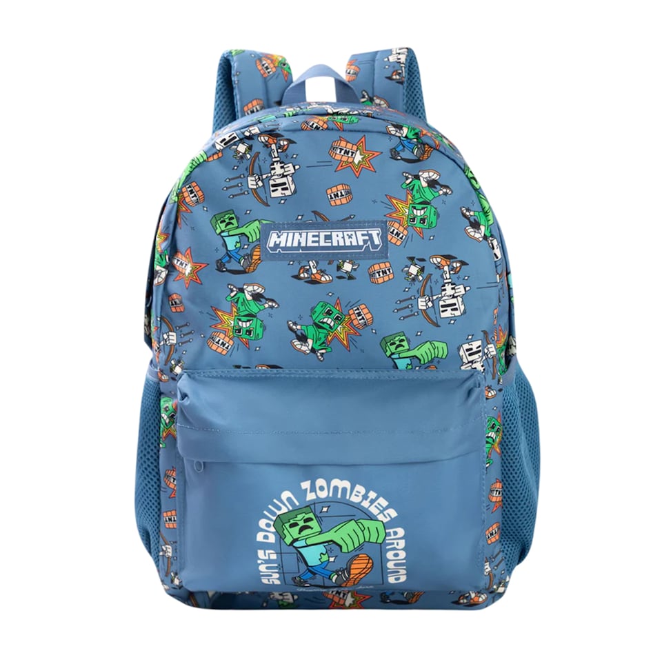 image 1 of Minecraft Childrens/Kids Zombie Backpack | Blue | Blue | One Size | 1