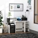 image 2 of HOMCOM Multi-Storage & Workstation Desk Table Storage Shelves