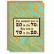 image 1 of One Moment You Are 20 in the 70s Humour Funny Birthday Card