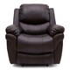 image 2 of Madison Electric Bonded Leather Automatic Recliner Home Lounge Chair (Brown)