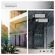 image 4 of Awning with hand crank - pressure fitted , height adjustable Black | Grey | 180 x 250 cm