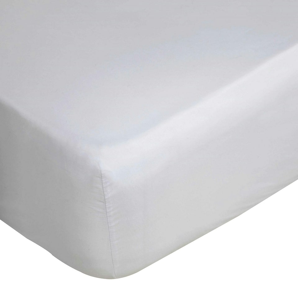 image 1 of Belledorm Cotton Sateen 1000 Thread Count Extra Deep Fitted Sheet - White - Kingsize