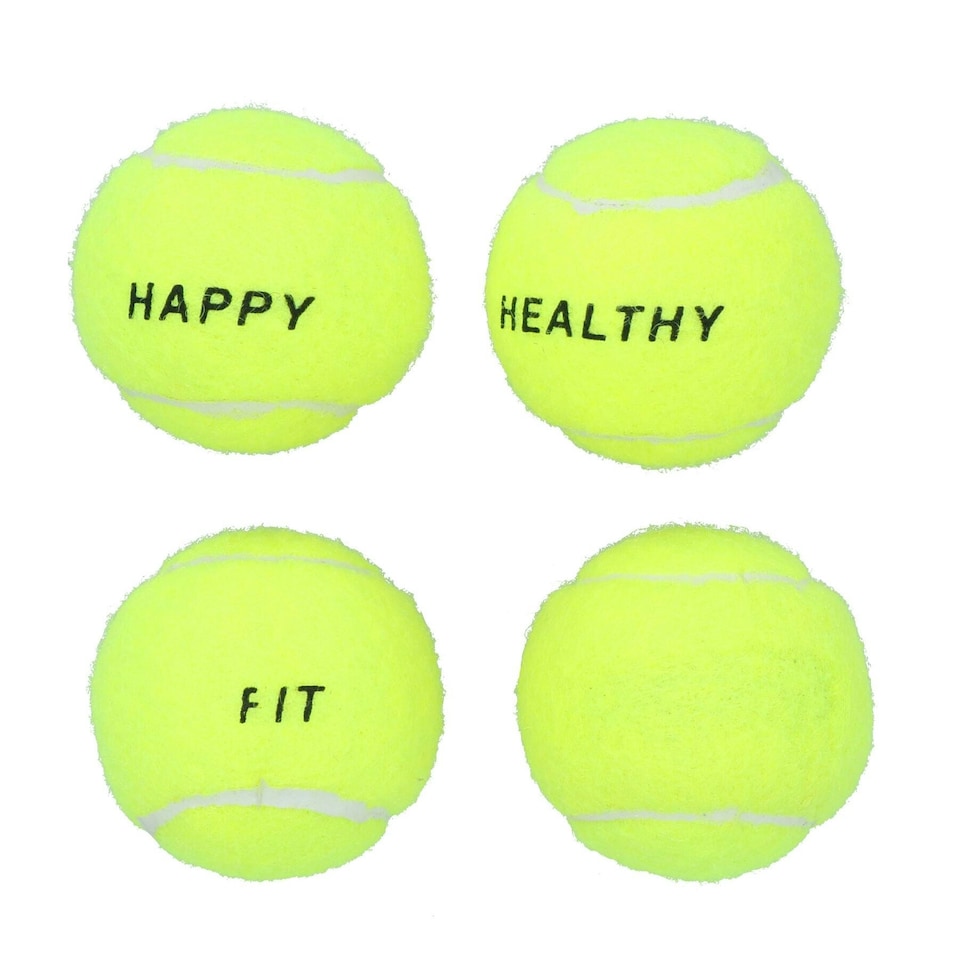 image 1 of 4PK Small Mini Interactive Tennis Ball Dog Play Time Throw Fetch Catch 4.8cm