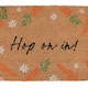 image 3 of Something Different Hop On In Door Mat - Natural - One Size | Cream | One Size