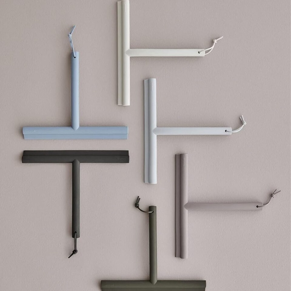 image 1 of Blomus Vipo Shower wiper with Overdoor Hook - White