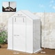 image 3 of Outsunny Walk-in Greenhouse with 4 Shelves, Outdoor Small Greenhouse, White