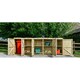 image 1 of Chatburn 1 Wheelie Bin/8 Recycle Box Store - L80.4 x W308.5 x H120 cm - Fits 1x 180L or 1x 240L Wheelie Bins & 8x Recycle Boxes Brown