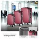 image 3 of Suitcase Set - 3 hard-shell suitcases with telescopic handle, swivel wheels | Red | red | 1