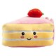 image 1 of Strawberry Cheesecake Soft Toy Food Themed Cute Plush Cuddly 16cm Multi-Coloured
