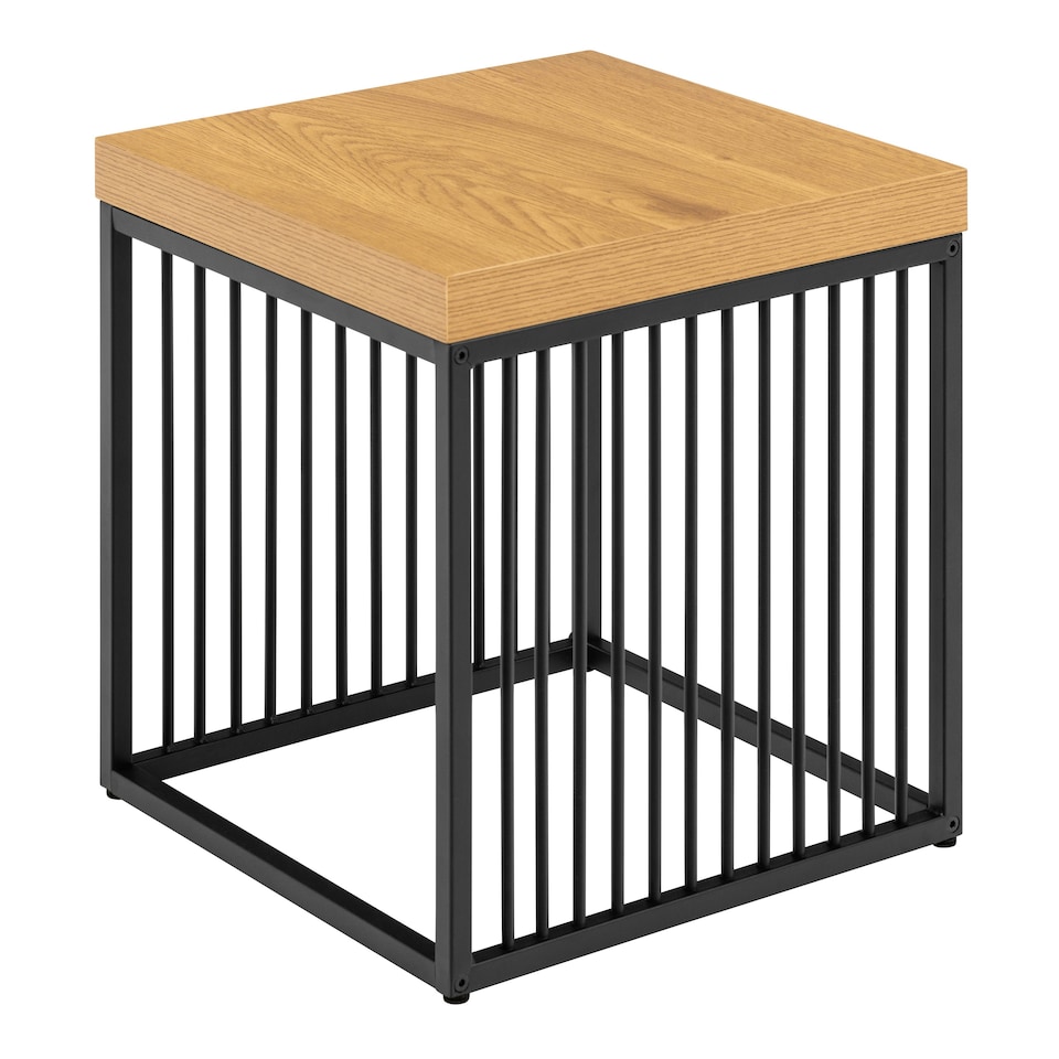 image 1 of Strington Side Table in Black and Oak