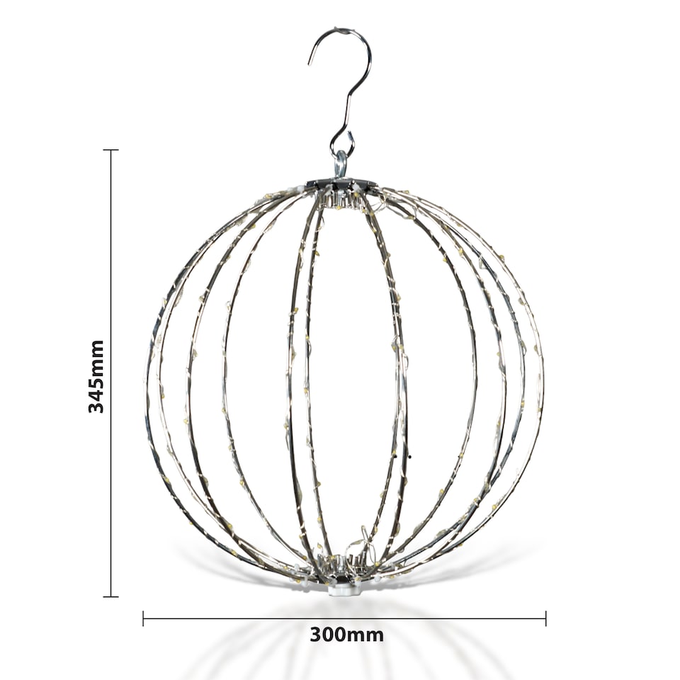 image 1 of LED Copper Wire Sphere - Outdoor, Inc Timer