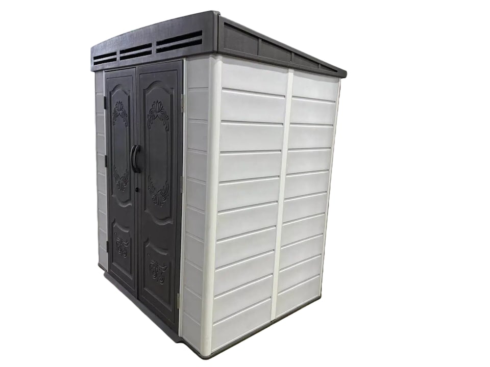 image 1 of 6x4ft plastic shed with window and aluminium structured support