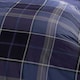 image 4 of Argyle Design Tartan Polycotton Duvet Set With Pillowcase | Blue | 1