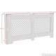 image 3 of Vida Designs Oxford Radiator Cover Painted MDF Cabinet, White, 172cm