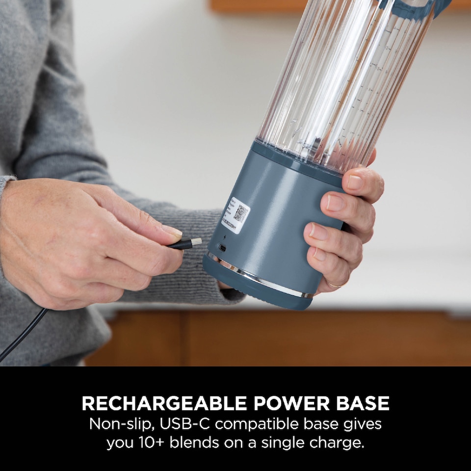 image 1 of Ninja Blast Cordless Portable Blender in Denim Blue BC151UKNV | Blue | Denim Blue | 1