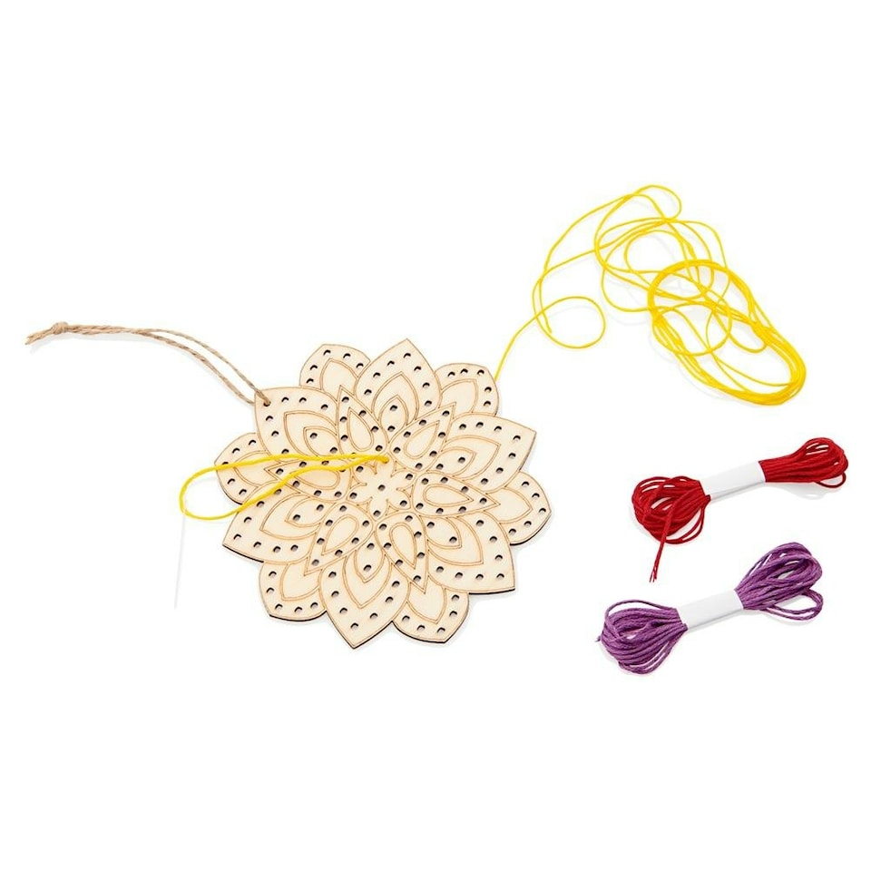 image 1 of Mandala Design Wooden Threading Kit by Crafty Bitz