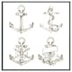 image 4 of Drawn anchors (Picture Frame) White | L