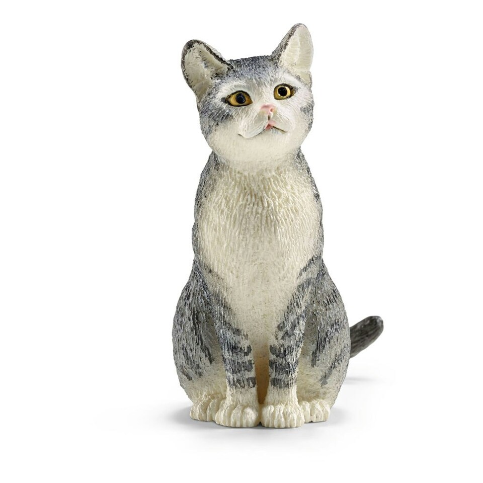 image 1 of SCHLEICH Farm World Cat Sitting Toy Figure