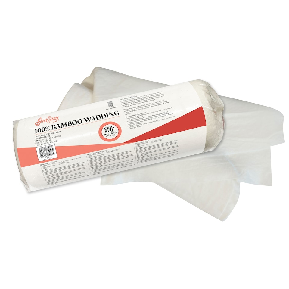 image 1 of Sew Easy Bamboo Wadding - Natural, Crib 152x114cm / 60x45in, Soft, Hypoallergenic | White